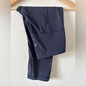 Lululemon Align High Rise Cropped Leggings 21” Navy Blue Size 8